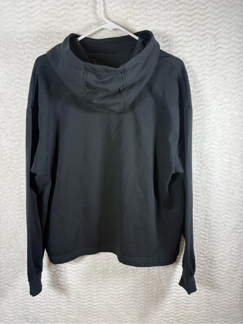 Nike Rally Women’s Black Hooded Sweatshirt with Metallic Logo